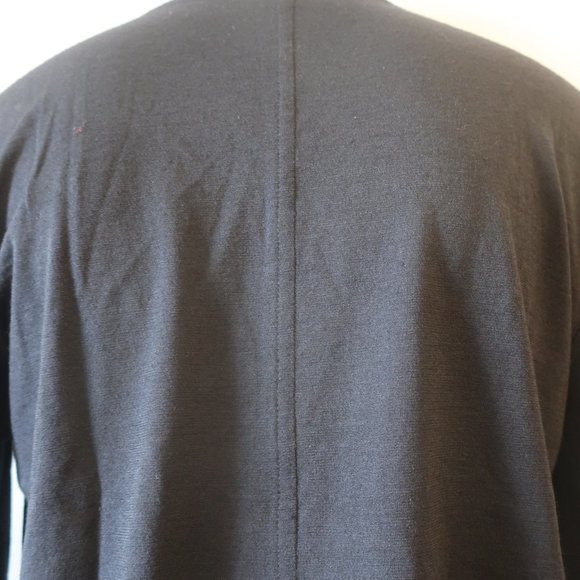 Womens John Bartlett Black Wool Blend Mixed Media Turtleneck Sweater L * - Picture 8 of 11